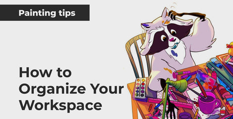 How to Organize Your Workspace: Tips from Raccoon Artie | Artistro