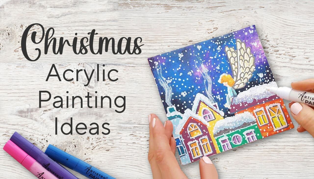 water paint ideas for christmas