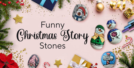 Funny DIY Story Stones - Artistro Rock Painting Ideas for Сhristmas | Artistro