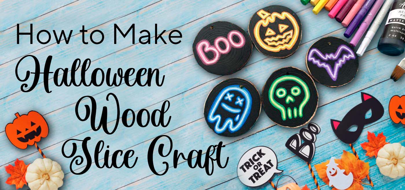 How to Make a Wonderful Handmade Halloween Wood Slice Craft | Artistro