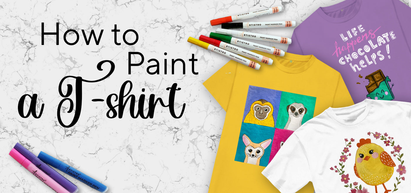 T-shirt drawing: T shirt painting ideas & T shirt painting tutorials