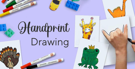 How to Draw Animals with Your Hands: Totally Cool Handprint Drawing Ideas for You and Your Kids | Artistro