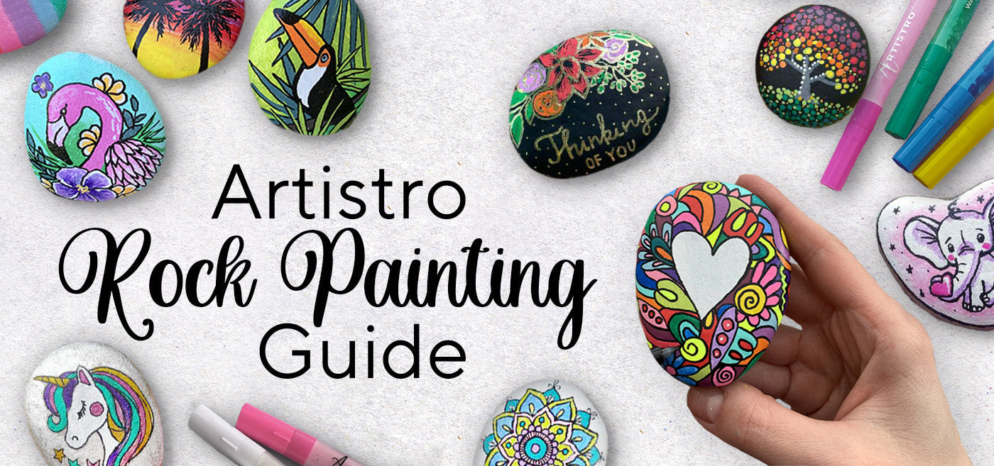 Rock Painting Designs Using Puffy Paint
