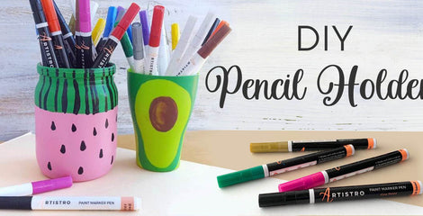 Jar Painting Ideas: Avocado and Watermelon Painting Tutorial | Artistro