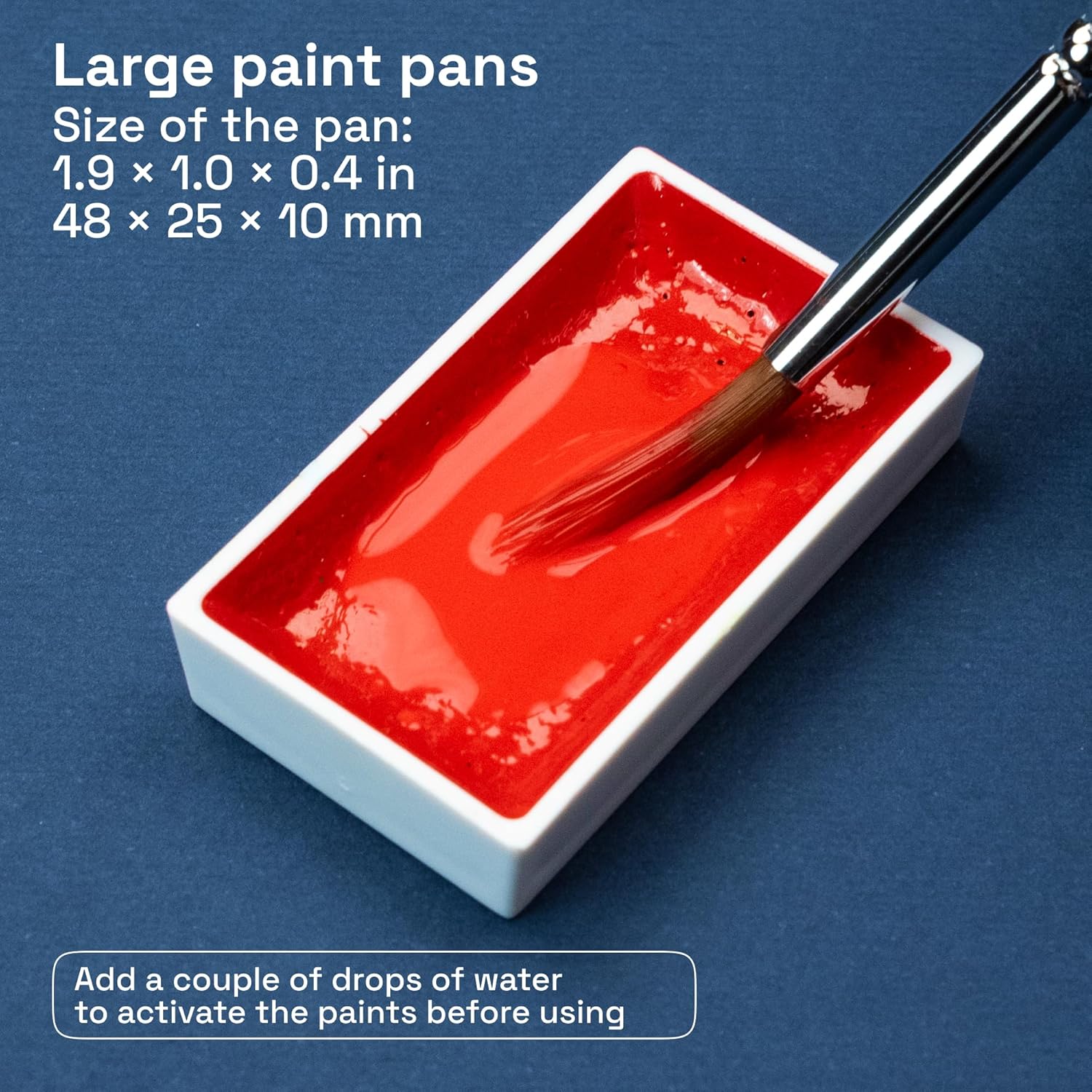 ARTISTRO Watercolor Paint Set - 24 Pigment-Rich Colors, XL Pans, ASTM-I Lightfastness, High Tinting Strength - for Adults & Kids 850061713483
