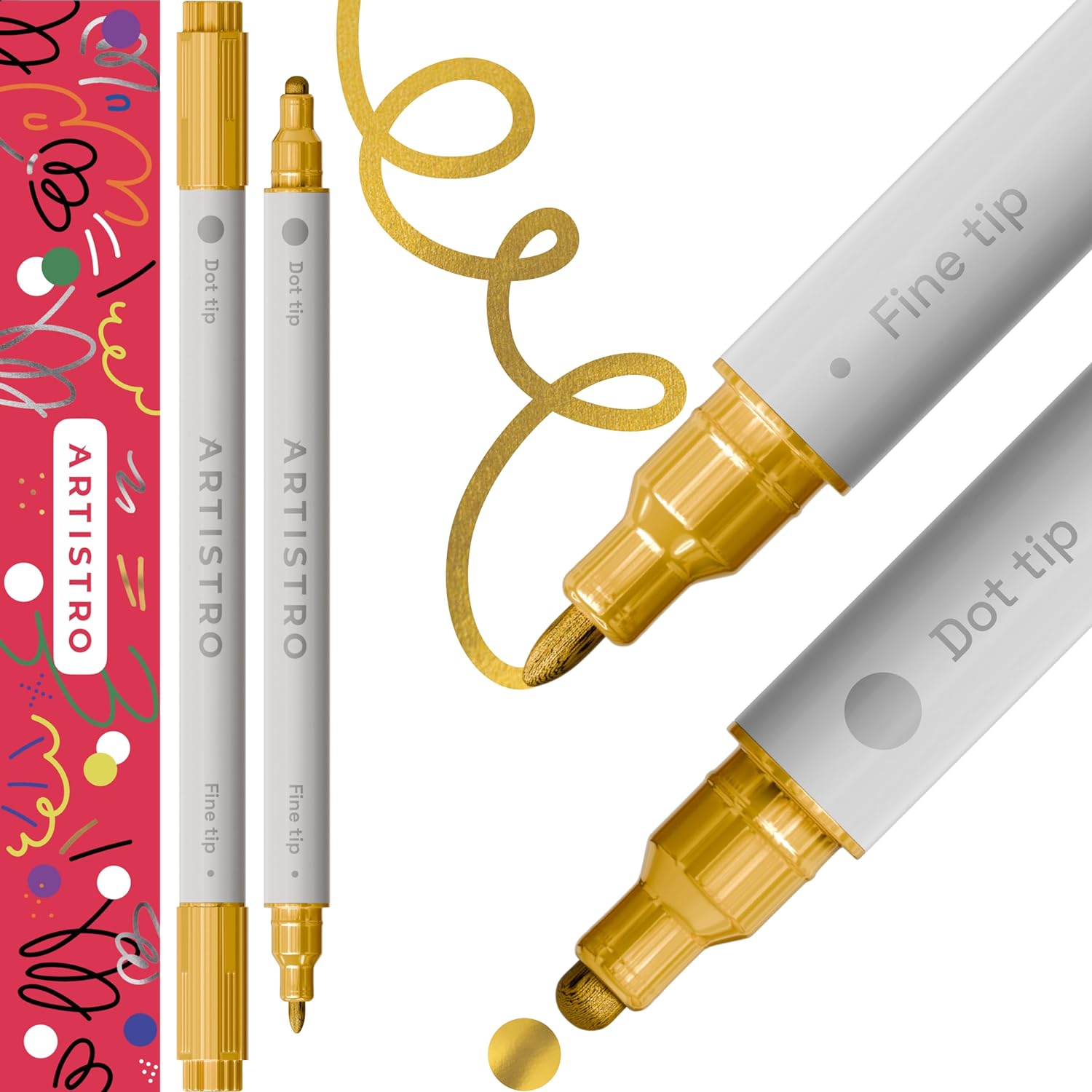 ARTISTRO 5 Witte Acrylverf Pennen Met Dubbele Punt Pinsel 15 Mm Fijne 1 Multisurface Markers Voor Textiel Glas En Meer 3303773153 ARTISTRO 5 Witte Acrylverf Pennen Met Dubbele Punt Pinsel 15 Mm Fijne 1 Multisurface Markers Voor Textiel Glas En Meer 3303773153