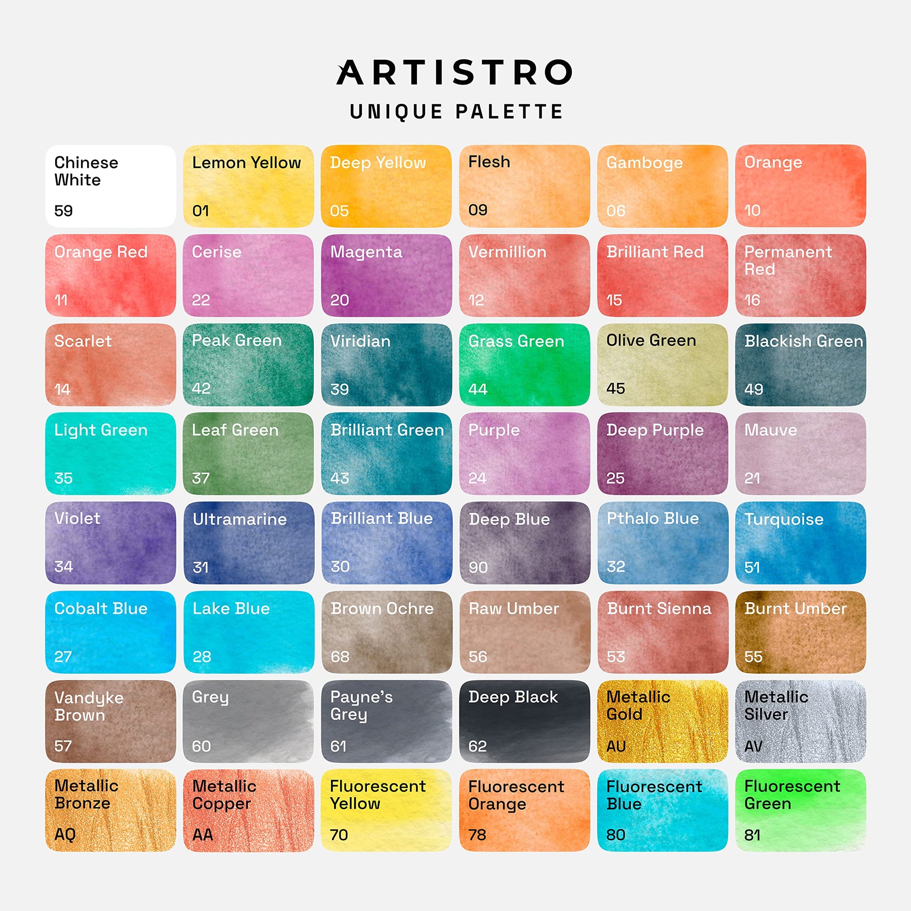 48 colors palette