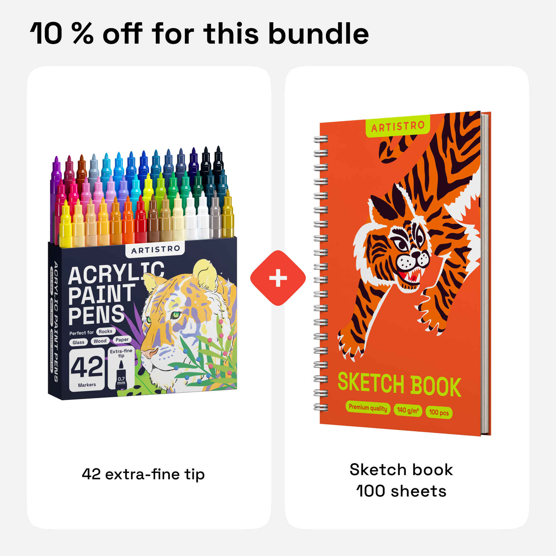 ARTISTRO Deluxe 9x12" Sketch Book Set