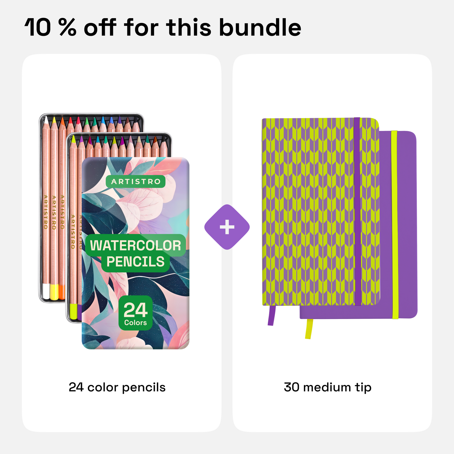 ARTISTRO Premium Watercolor Pencils - 24