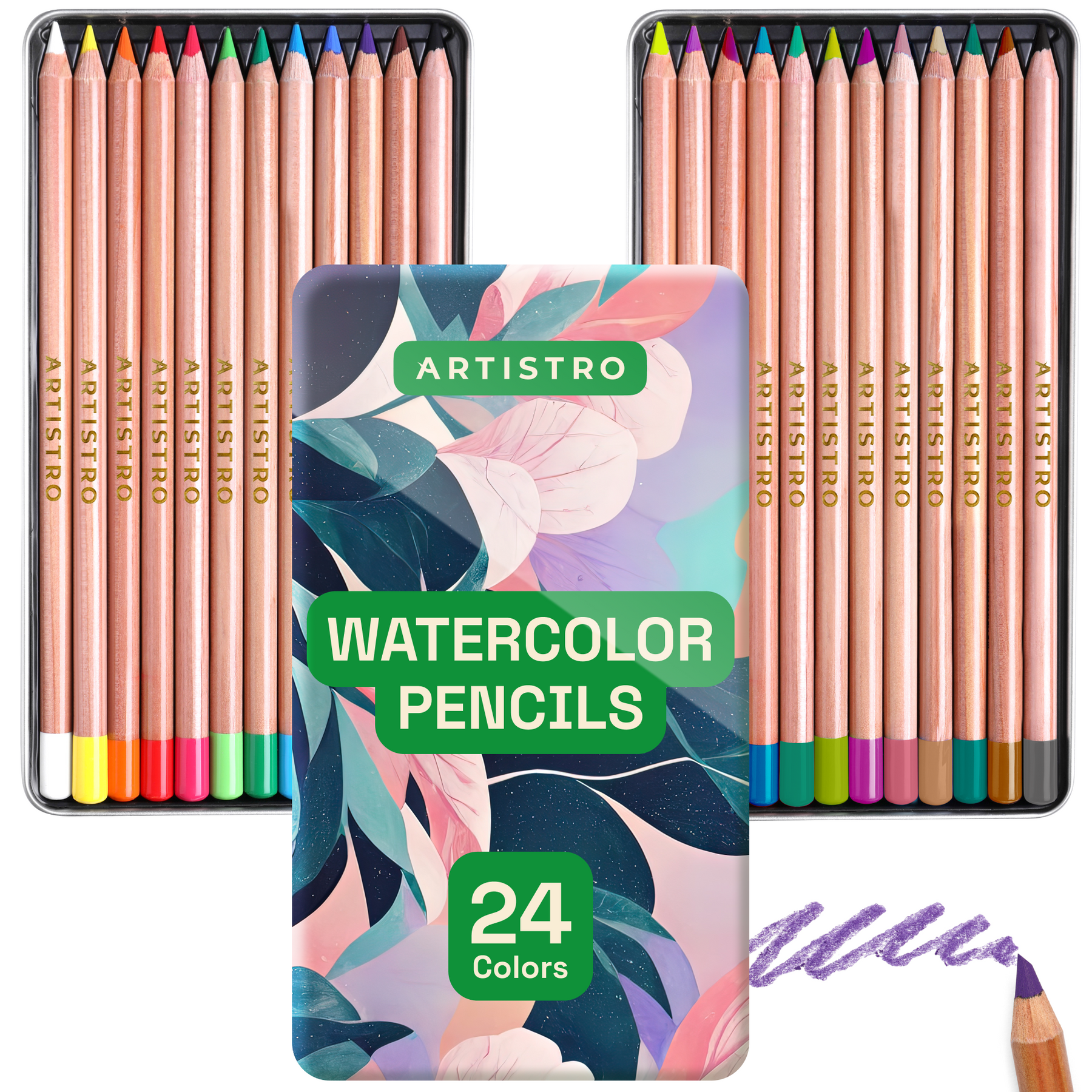 ARTISTRO Premium Watercolor Pencils - 24