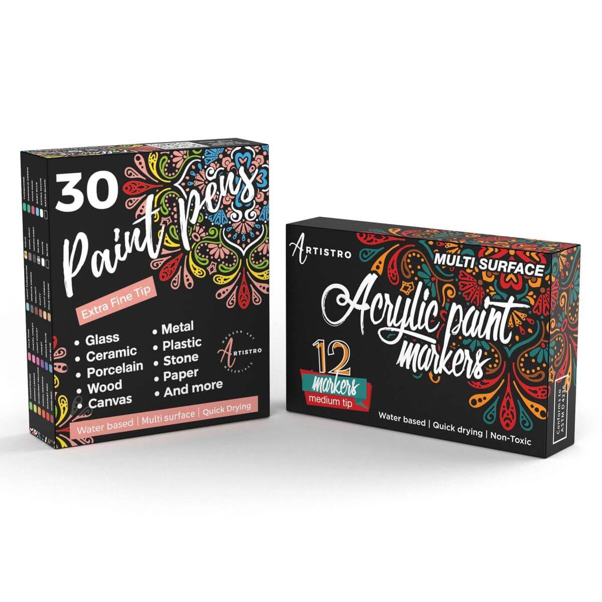 bundle 30 extra fine + 12 medium markers