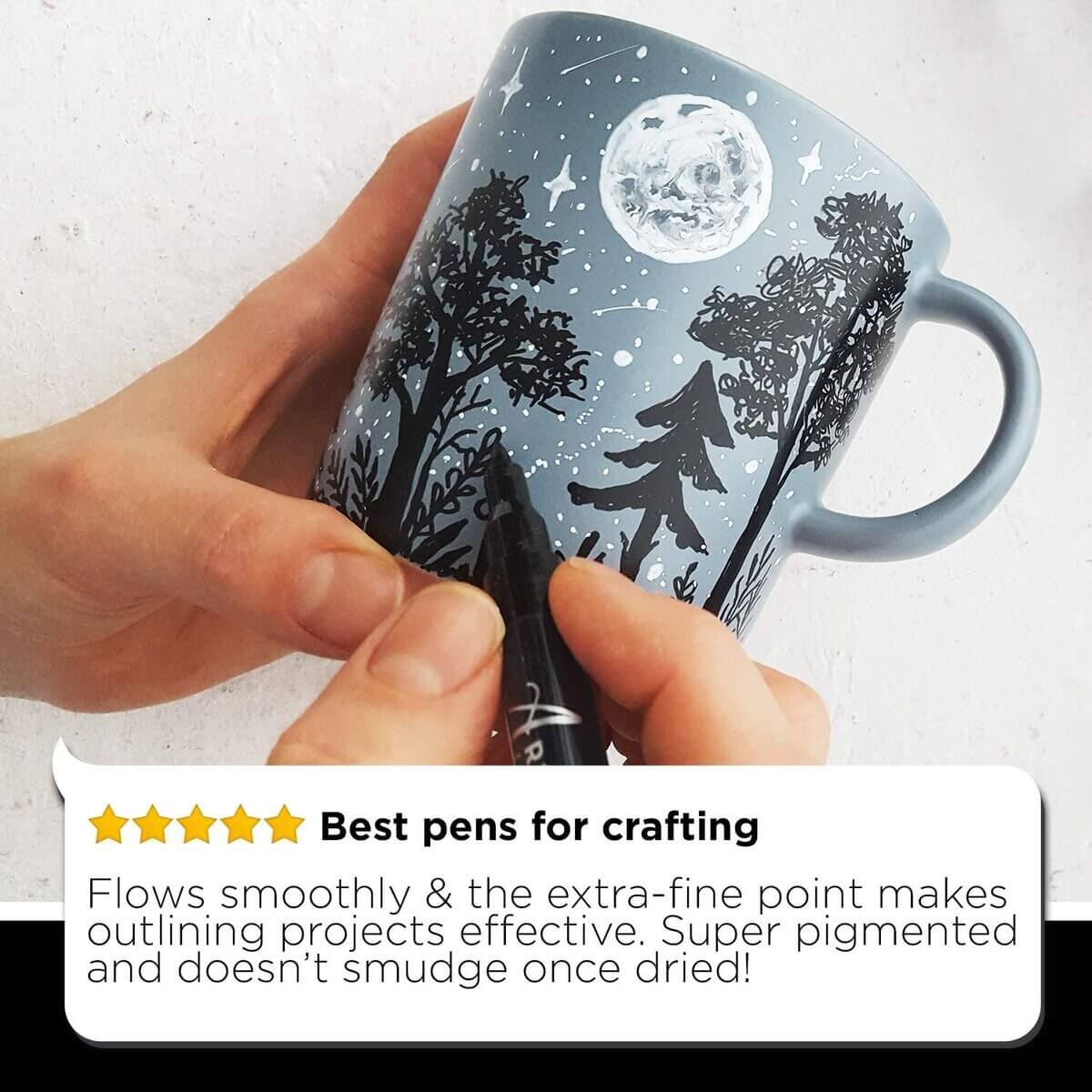 5 black paint pens best for crafting