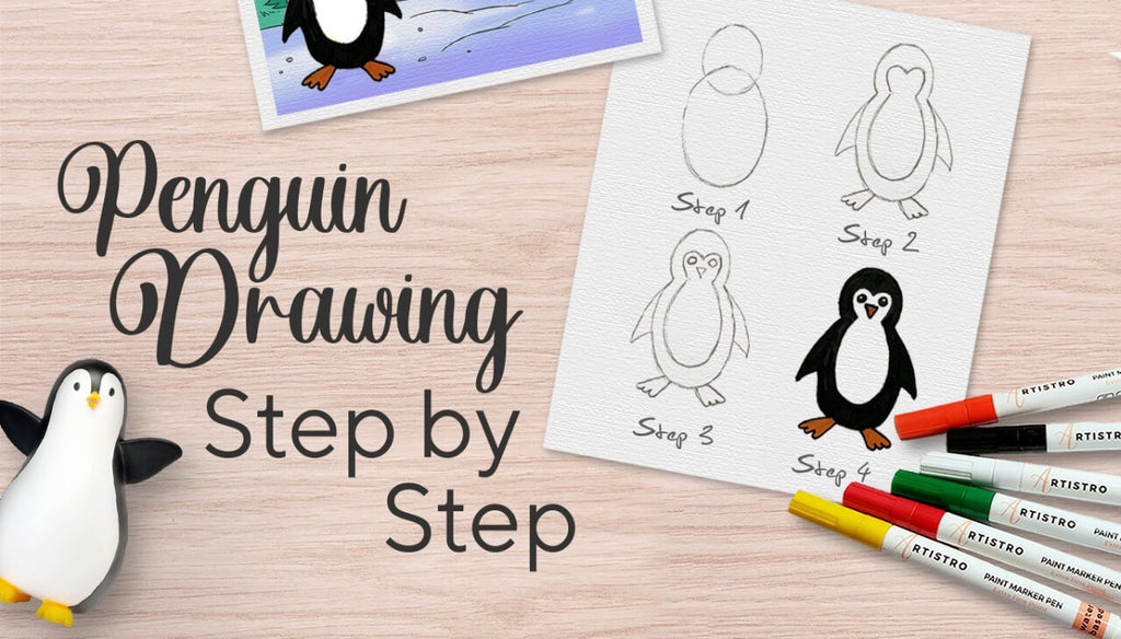 How to Draw a Penguin – Emily Drawing