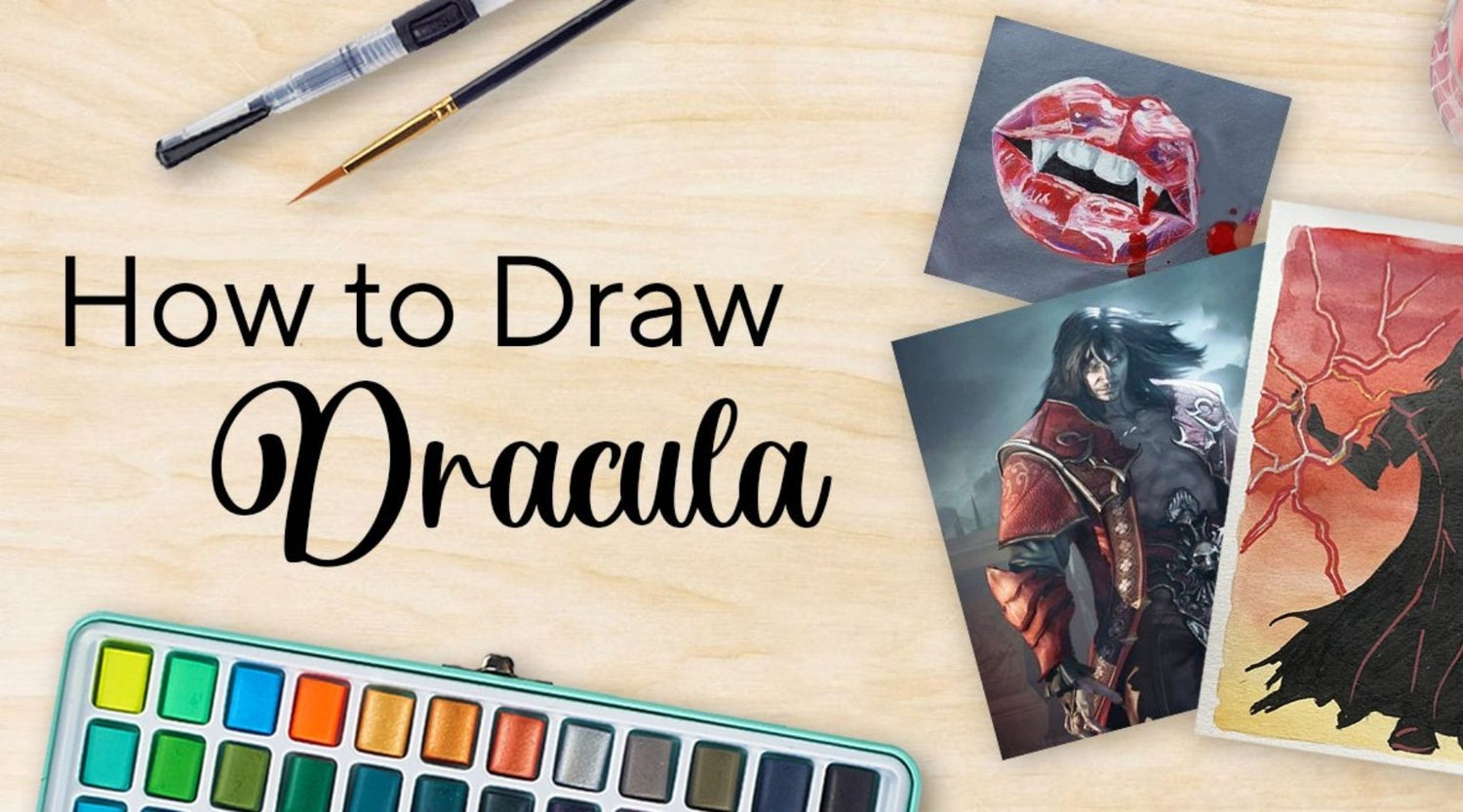 Passionate Vampire Kiss Drawing Tutorial for Dracula Day | Artistro