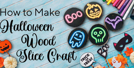 How to Make a Wonderful Handmade Halloween Wood Slice Craft | Artistro