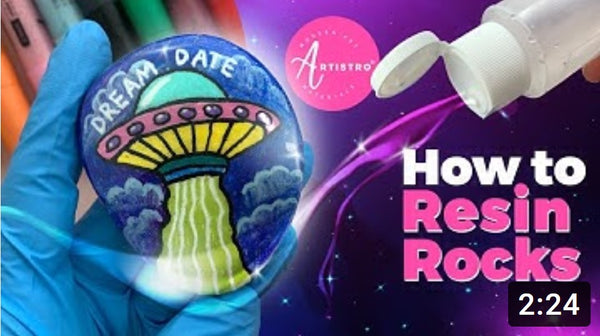 How to resin rock: Art rock painting life hack from Artistro