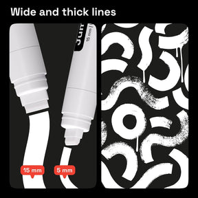 ARTISTRO White Paint Pens - Jumbo Tips - Set of 5