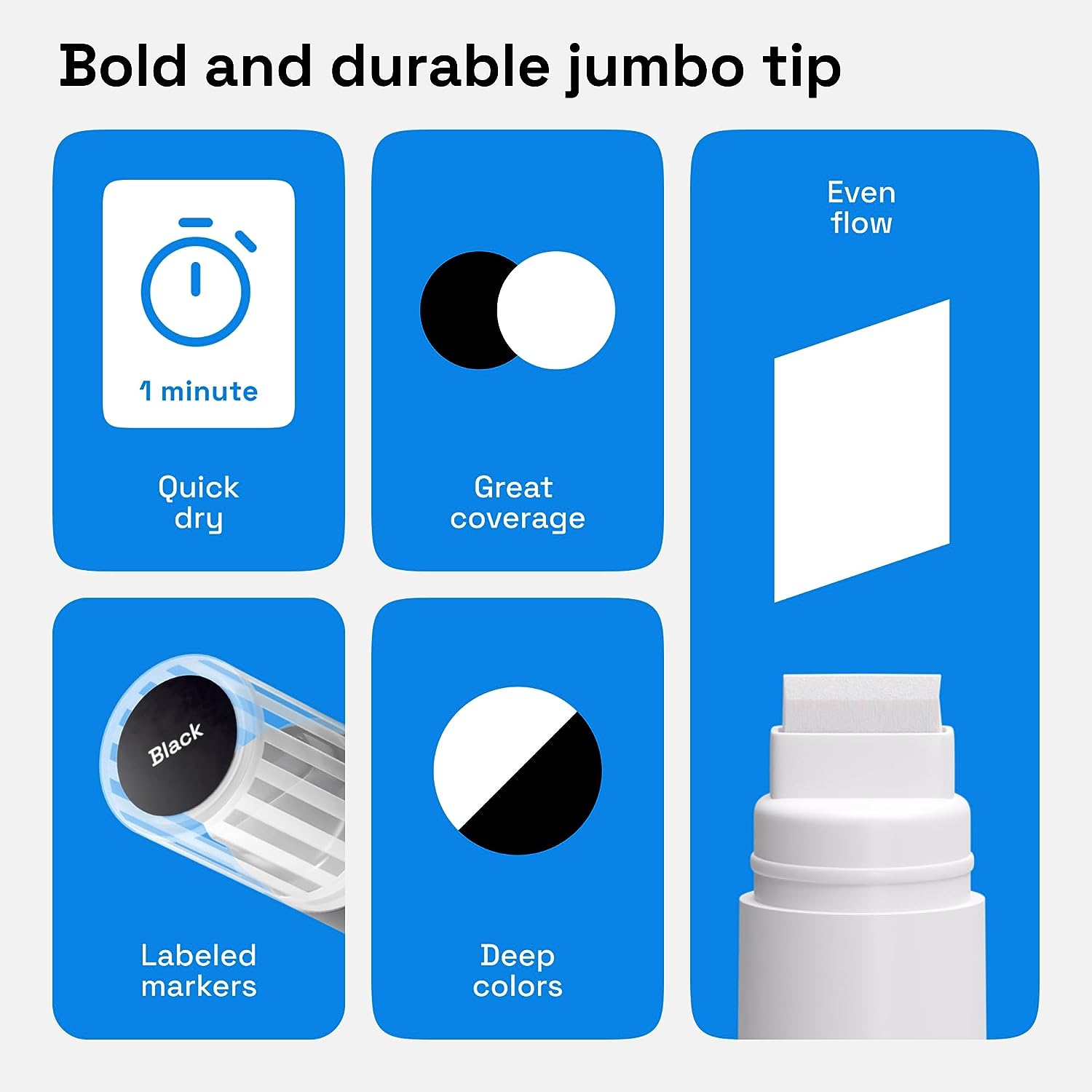 bold and durable jumbo tip