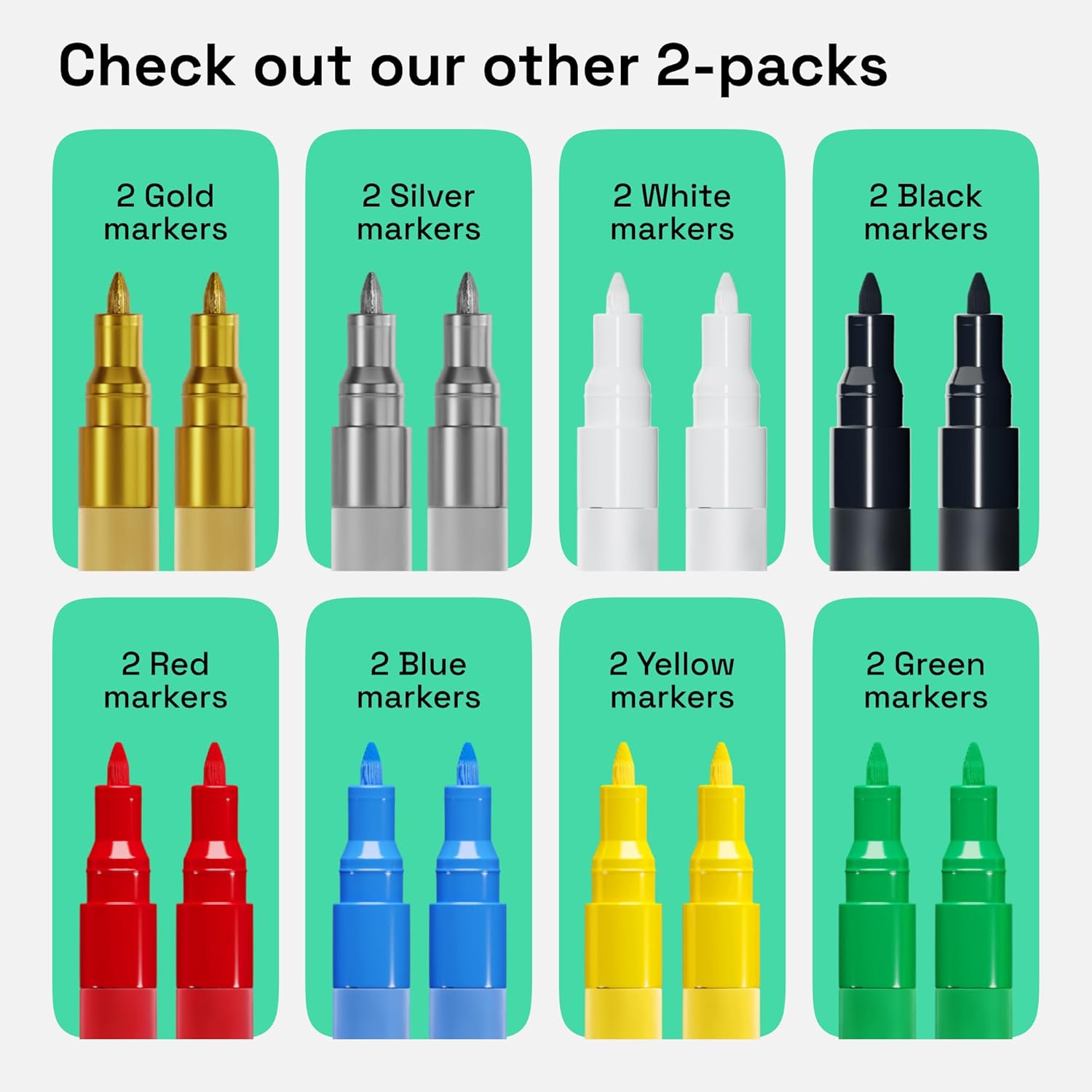 ARTISTRO 2 Yellow Acrylic Paint Markers - 0.7mm Extra Fine-Tip Paint Pens - Perfect for Crafting, Art Projects, & More