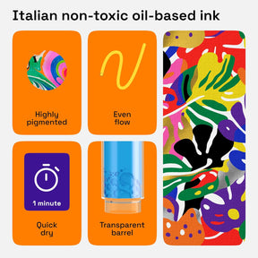 ARTISTRO 12 Oil-Based Permanent Paint Markers - Medium Tip Markers for Tire, Wood, Rock, Fabric, Glass, Ceramic, Metal, Plastic, and More - Quick Dry, Waterproof