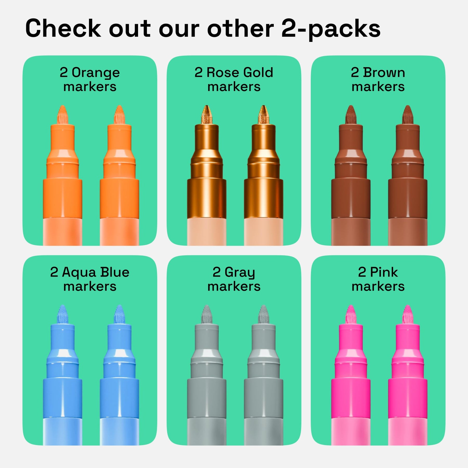 ARTISTRO 2 Light Green Acrylic Paint Markers - 0.7mm Lime Extra Fine-Tip Paint Pens - Perfect for Crafting, Art Projects
