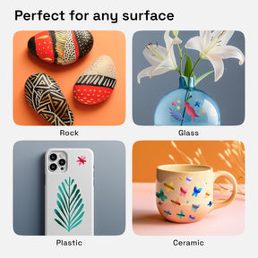 ARTISTRO 12 Metallic Acrylic Paint Markers - Fine Tip Paint Pens for Rock, Wood, Glass, Ceramic, Black Paper, Scrapbooking Crafts, Card Making, DIY Photo Album, Ceramic