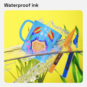 ARTISTRO 20 Oil-Based Permanent Paint Markers - Medium Tip Markers for Tire, Wood, Rock, Fabric, Glass, Ceramic, Metal, Plastic, and More - Quick Dry, Waterproof