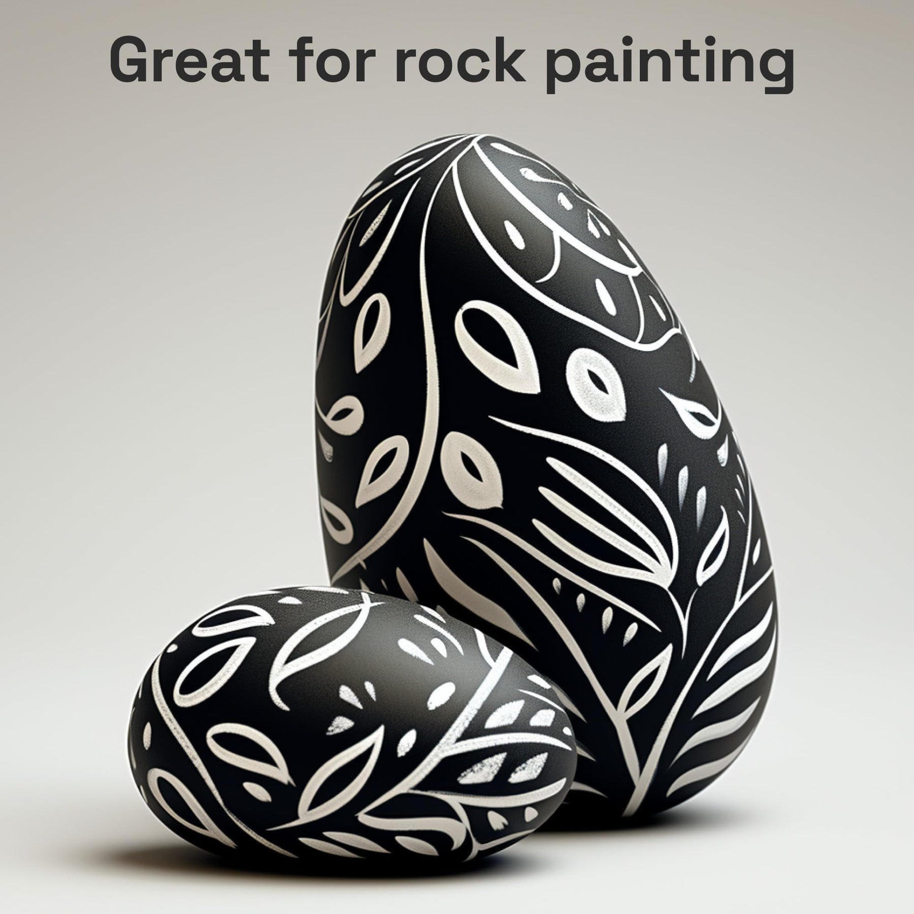 ARTISTRO 2 White Acrylic Paint Markers - Brush Tip Paint Pens with Automatic Ink Control System for Rock, Egg, Wood, Fab