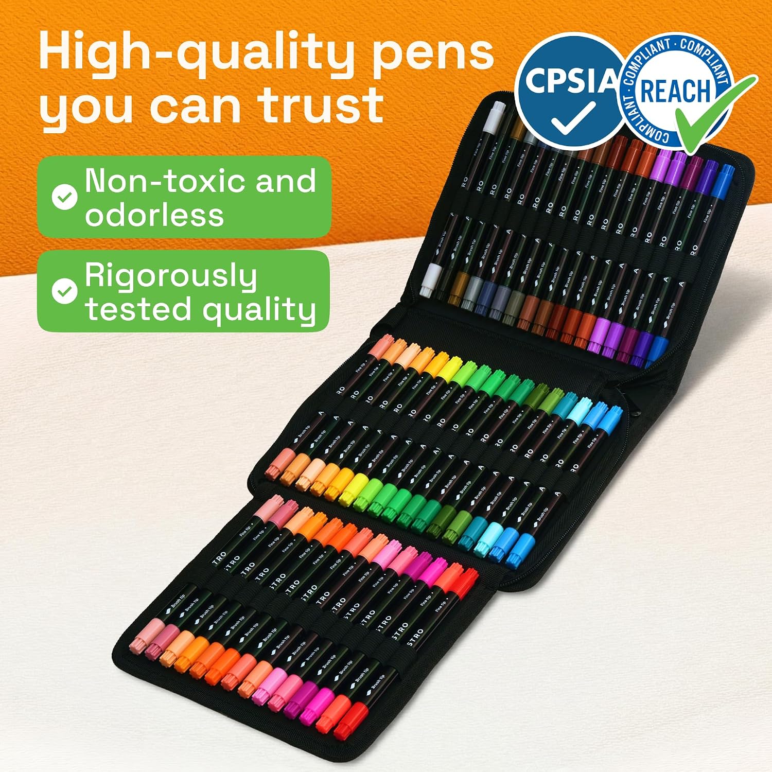 ARTISTRO 48 Acrylic Paint Markers, Set of Paint pens