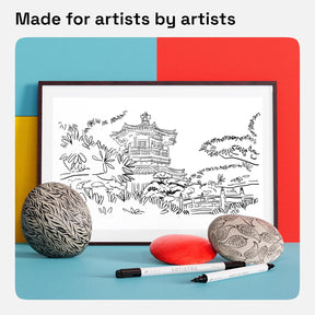 ARTISTRO 2 Black Dual-Tip Acrylic Paint Pens - Multisurface Markers for Glass, Rock, Fabric, Wood, Plastic & More - 1 mm Fine & Brush Tips