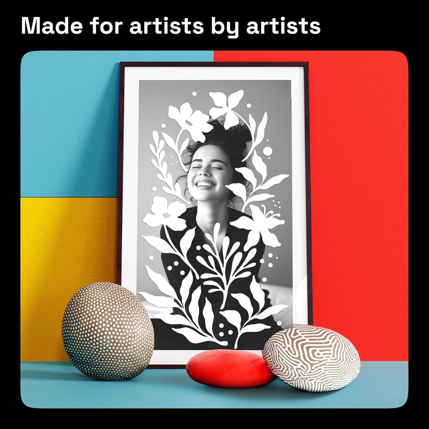 ARTISTRO 5 White Acrylic Paint Markers - Paint Pens Dual Tip Brush + Fine Ideal for Calligraphy - Perfect for Fabric, Rock, Glass, Wood, DIY - Art Supplies, Stocking Stuffers, Christmas Gift Idea