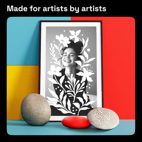 ARTISTRO 5 White Acrylic Paint Markers - Paint Pens Dual Tip Brush + Fine Ideal for Calligraphy - Perfect for Fabric, Rock, Glass, Wood, DIY - Art Supplies, Stocking Stuffers, Christmas Gift Idea