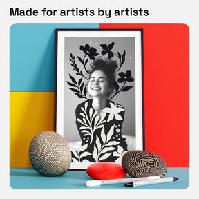 ARTISTRO 2 Black&White Dual-Tip Acrylic Paint Pens - Multisurface Markers for Glass, Rock, Fabric, Wood, Plastic & More - 5mm Dot + 1mm Fine Tips