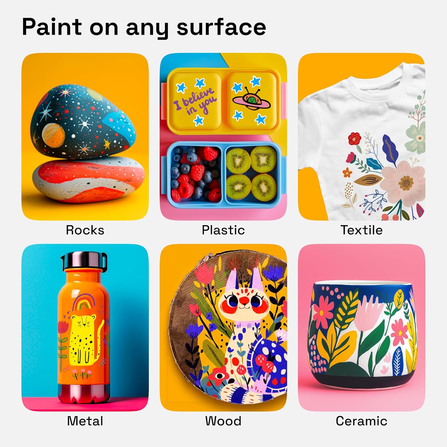 ARTISTRO 120 Acrylic Paint Markers - Paint Pens Dual Tip Brush + Fine Ideal for Calligraphy - Perfect for Fabric, Rock, Glass, Wood, DIY - Art Supplies, Stocking Stuffers, Christmas Gift Idea