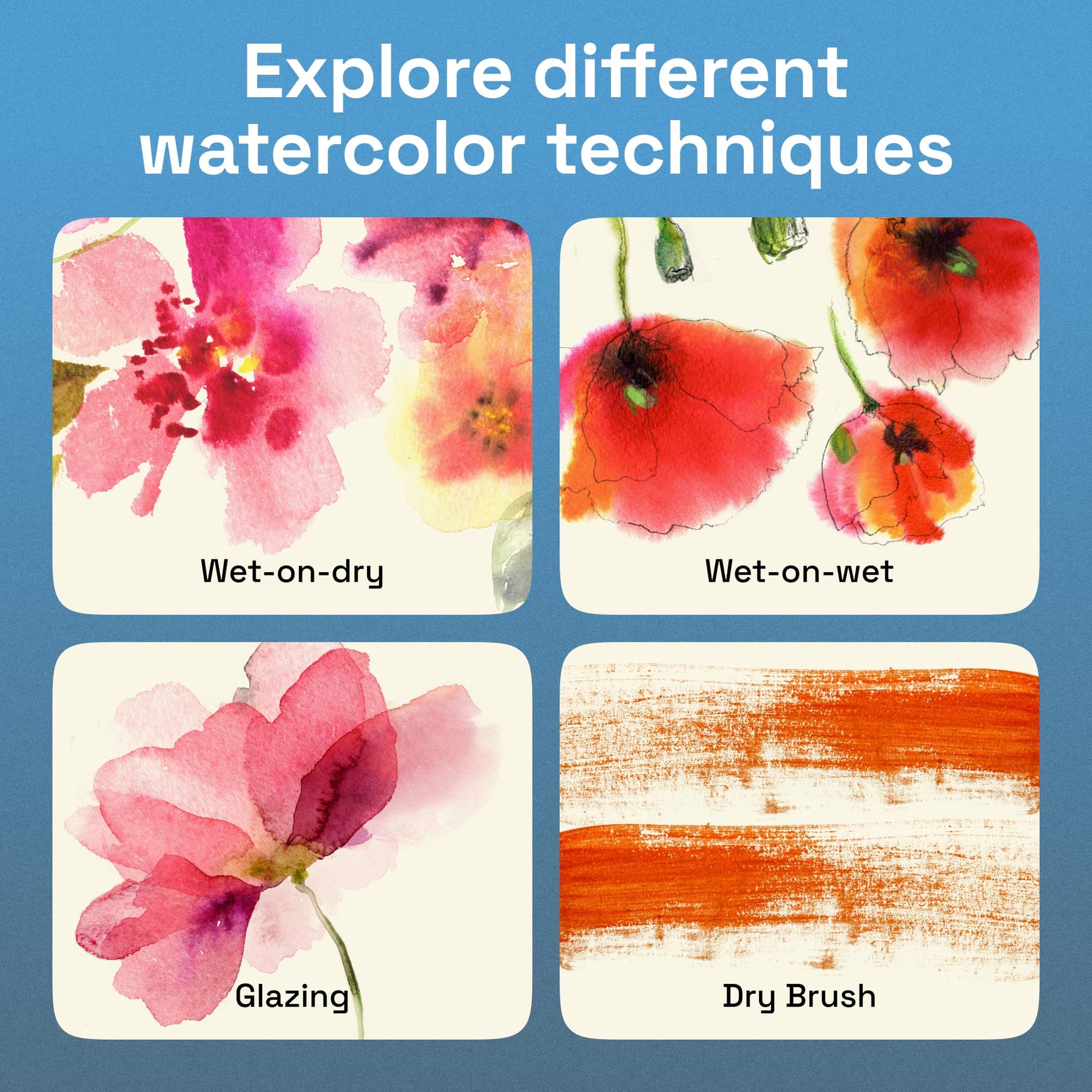 ARTISTRO Watercolor Paint Set with Palette & Brush Pens - 100 Colors