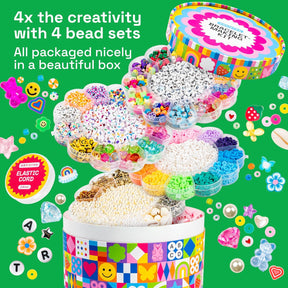 ARTISTRO 10000 pcs Bracelet Making Kit - Friendship Bracelet Kit for Jewelry Making with Clay Beads, Letter Beads, & More - Kandi Bracelet Kit, Bracelet Making Kit for Girls, Boys, Adults, BMK-BS-1