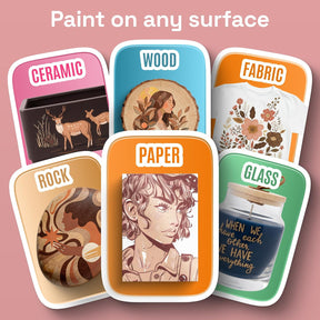 SET NAME: Skin Tones; ARTISTRO 12 Skin Tones Acrylic Paint Markers - Paint Pens for Drawing - For Fabric, Rock, Glass, Wood, Molds - Arts & Crafts