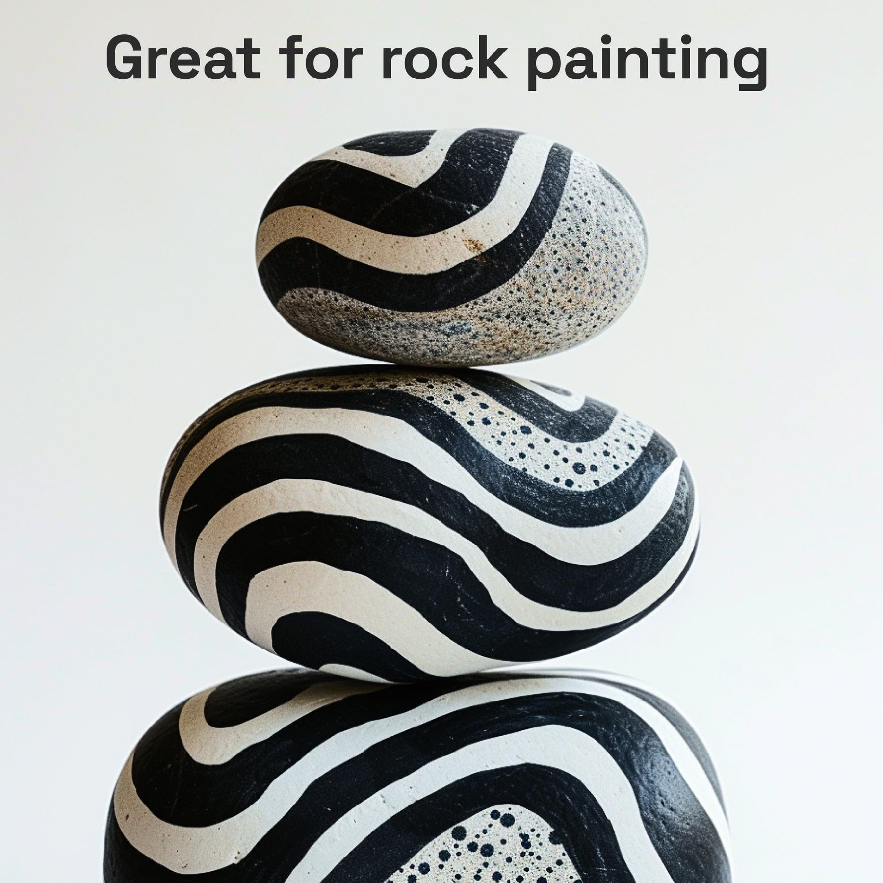 ARTISTRO 2 Black Acrylic Paint Markers - Brush Tip Paint Pens with Automatic Ink Control System for Rock, Egg, Wood, Fab