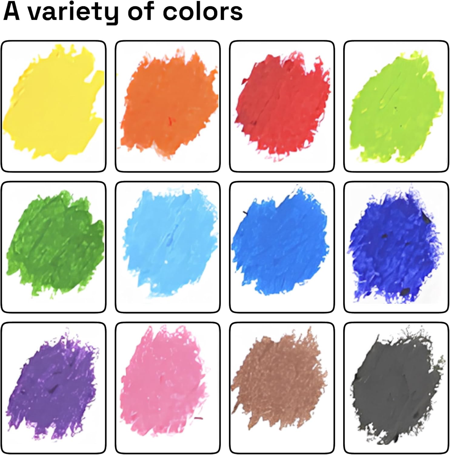 ARTISTRO 100% Washable Tempera Paint Sticks for Kids - 12 Non-toxic Paint Markers for Kids - Color Sticks with Twist Design