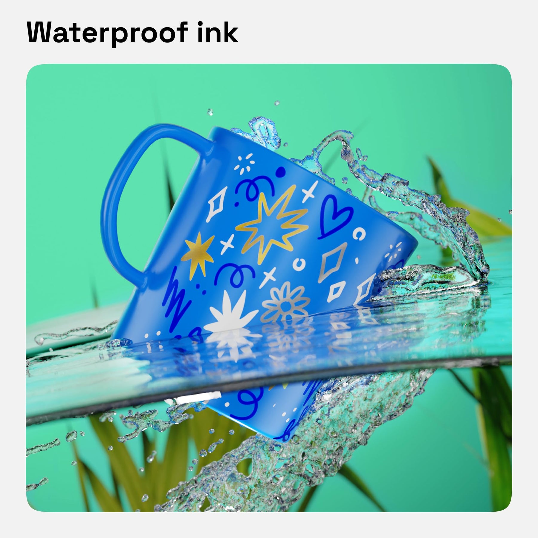 ARTISTRO Blue Permanent Marker - Set of 2 Blue Paint Pen, Oil Based Paint Markers Extra-Fine Tip 0.7mm, Waterproof Quick Dry Marker for Rock Painting, Ceramic, Glass, Wood, Tire, Fabric & More