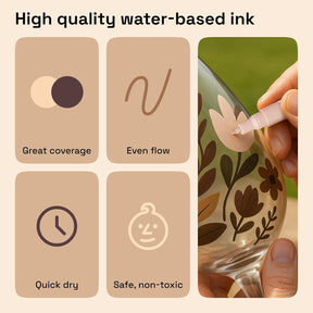 ARTISTRO 12 Skin Tones Acrylic Paint Markers Water-based Extra-fine Tip - Multi-Surface Paint Pens in Soft Colors