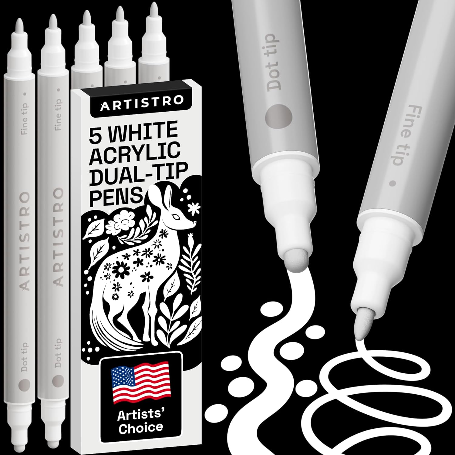 POSCA Acrylic Paint Marker - White, Fine Tip (0.9-1.3 mm POSCA Acrylic Paint Marker - White, Fine Tip (0.9-1.3 mm
