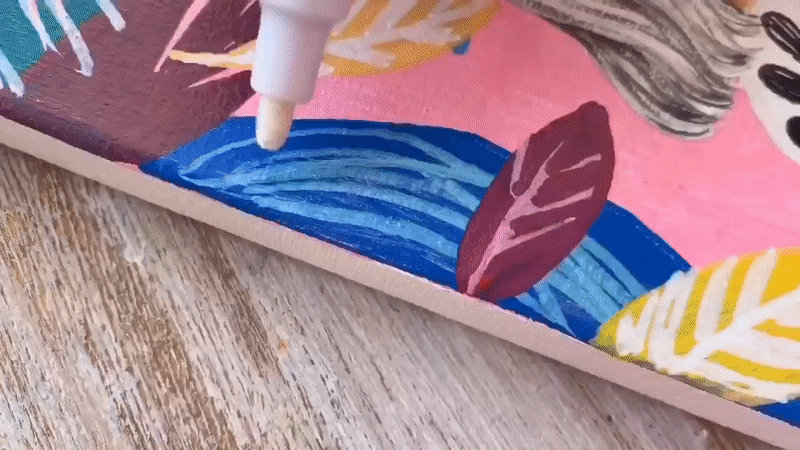 gif - drawing with color pens