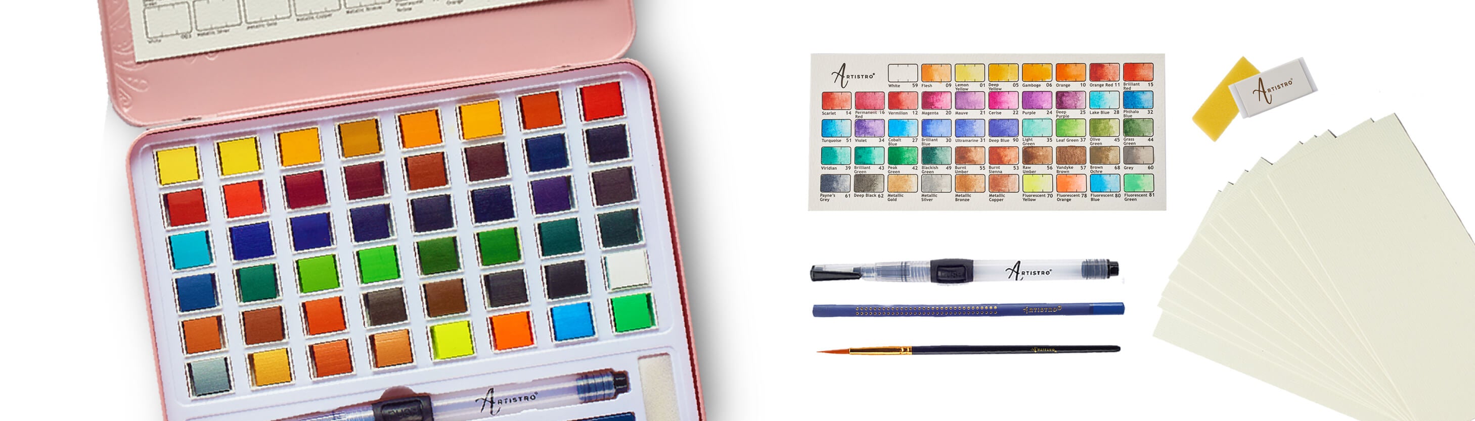 First Impressions Artistro Watercolor Paint Set Review + Paint Markers 