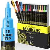 15 fine tip acrylic paint pens 