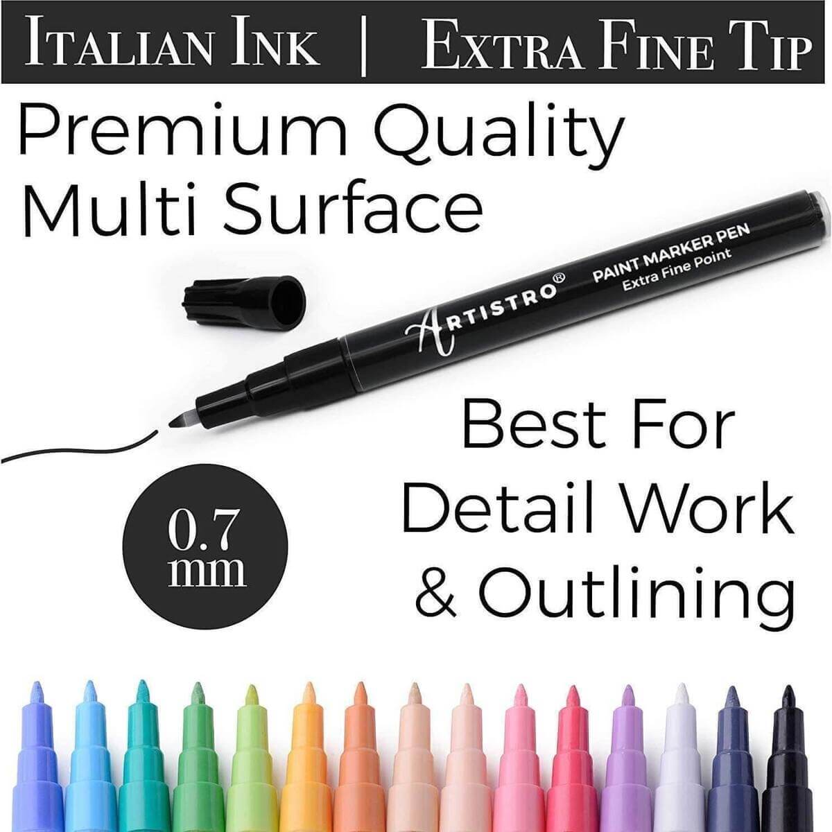 Gold and Silver Painting Pens: Artistro Silver and Gold Markers