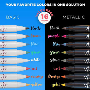 favorite colors in one solution 8 basic + 8 metallic