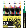 Fine Point Paint Pen Set: 30 Fine Tip Paint Markers | Artistro Fine Tip ...