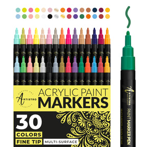product 30 fine tip acrylic paint markers 