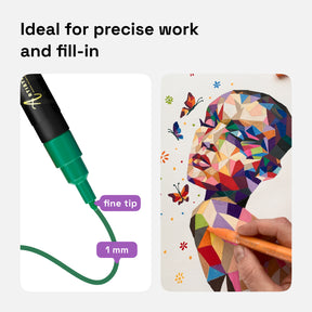 fine tip 30 colored ideal for precise work and fill-in
